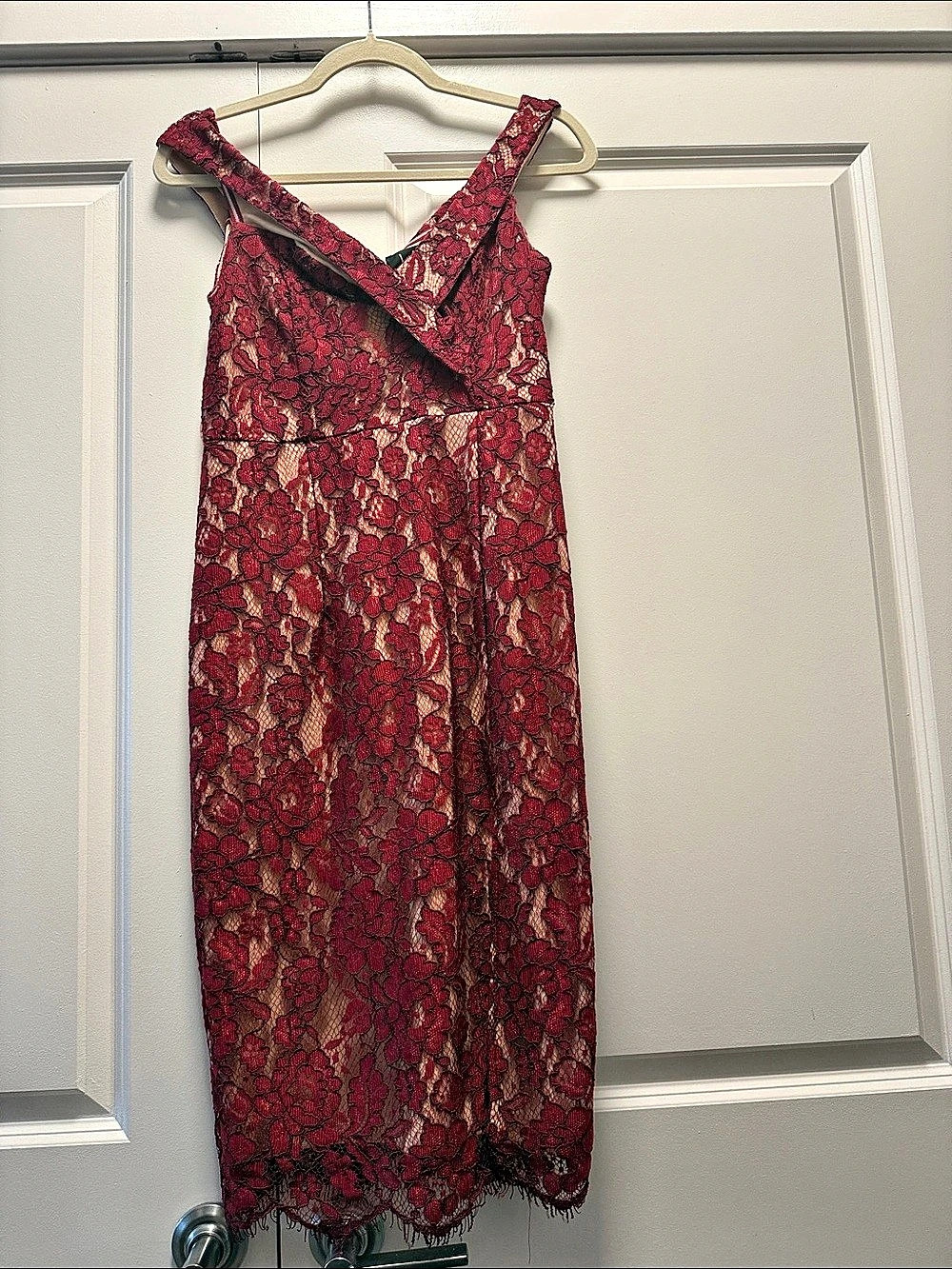 Lulus Floral Lace Midi Dress